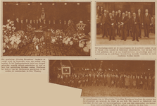 873562 Collage van 3 foto's betreffende de viering van het 80-jarig bestaan van de Vereeniging Utrechtsch Brandweer, ...